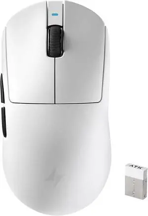 A9 Gaming Mouse, 18000 DPI, PAW3395 SE Sensor,53G Lightweight, Tri-Mode 2.4G/BT5.0/USB-C Wireless/Wired Mouse, Programmable Mouse, Office Mice for PC/Xbox/Win/Mac (White) A9 Gaming Mouse, 18000 DPI, PAW3395 SE Sensor,53G Lightweight, Tri-Mode 2.4G/BT5.0/USB-C Wireless/Wired Mouse, Programmable Mouse, Office Mice for PC/Xbox/Win/Mac (White)