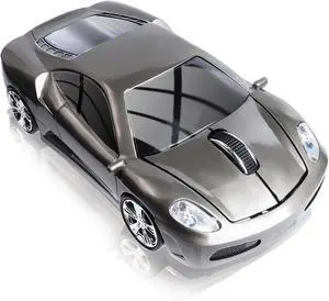 elec Space Wireless Mouse 2.4GHz Cool Sport Car Shape Wireless Mouse Optical Cordless Mice with USB Receiver for PC Laptop Computer 1600 DPI 3 Buttons (Gray) elec Space Wireless Mouse 2.4GHz Cool Sport Car Shape Wireless Mouse Optical Cordless Mice with USB Receiver for PC Laptop Computer 1600 DPI 3 Buttons (Gray)