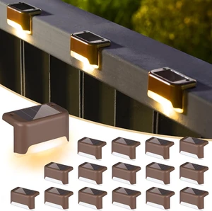SOLPEX Solar Deck Lights Outdoor 16 Pack,Step Light Waterproof,Warm White SOLPEX Solar Deck Lights Outdoor 16 Pack,Step Light Waterproof,Warm White