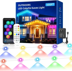 segrass 500FT Smart Permanent Outdoor Lights RGB+IC Eaves Christmas Light Music Sync IP67 Waterproof Outdoor led Lights Permanent Outdoor Lights for House Christmas Decor Light (2 Pack 250FT) segrass 500FT Smart Permanent Outdoor Lights RGB+IC Eaves Christmas Light Music Sync IP67 Waterproof Outdoor led Lights Permanent Outdoor Lights for House Christmas Decor Light (2 Pack 250FT)