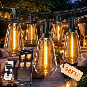 Outdoor String Lights, 98 FT Patio Lights for Outside Outdoor String Lights, 98 FT Patio Lights for Outside