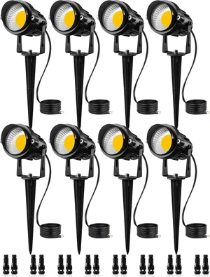 SUNVIE Low Voltage Landscape Lights Landscape Lighting with Connector 8Pack SUNVIE Low Voltage Landscape Lights Landscape Lighting with Connector 8Pack