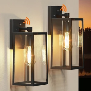 PARTPHONER Dusk to Dawn Outdoor Light Fixtures Wall Mount, Sensor Porch Lights, Anti-Rust Exterior Wall Sconce Lighting Lamp, Waterproof Wall Lantern for Doorway, Garage, 2-Pack PARTPHONER Dusk to Dawn Outdoor Light Fixtures Wall Mount, Sensor Porch Lights, Anti-Rust Exterior Wall Sconce Lighting Lamp, Waterproof Wall Lantern for Doorway, Garage, 2-Pack