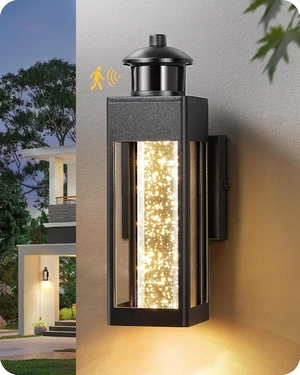 EDISHINE Motion Sensor Dusk to Dawn Outdoor Wall Lights, LED Porch Lights EDISHINE Motion Sensor Dusk to Dawn Outdoor Wall Lights, LED Porch Lights