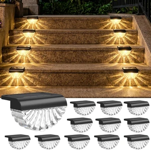 Greluna Solar Step Lights Outdoor, 16 Pack Waterproof Deck Lights, Auto Dusk to Dawn Fence Lights with Warm White Glow, Easy Install for Fence, Patio, Stairs, Pathway, Garden Lighting Greluna Solar Step Lights Outdoor, 16 Pack Waterproof Deck Lights, Auto Dusk to Dawn Fence Lights with Warm White Glow, Easy Install for Fence, Patio, Stairs, Pathway, Garden Lighting