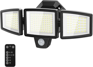 LED Security Lights Motion Sensor Outdoor Lights, 6500K Daylight, IP65 Waterproof, Dusk to Dawn, 3-Head Motion Detected Flood Light for Garage, Yard, Porch LED Security Lights Motion Sensor Outdoor Lights, 6500K Daylight, IP65 Waterproof, Dusk to Dawn, 3-Head Motion Detected Flood Light for Garage, Yard, Porch