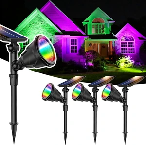 Halloween Solar Spot Lights Outdoor Ideal Xmas Decor for Landscape-RGB-4P Halloween Solar Spot Lights Outdoor Ideal Xmas Decor for Landscape-RGB-4P