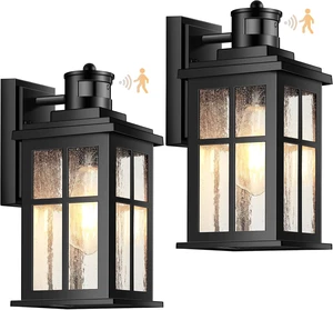 VIANIS Motion Sensor Porch Lights Outdoor, Black Exterior Lighting Fixtures VIANIS Motion Sensor Porch Lights Outdoor, Black Exterior Lighting Fixtures