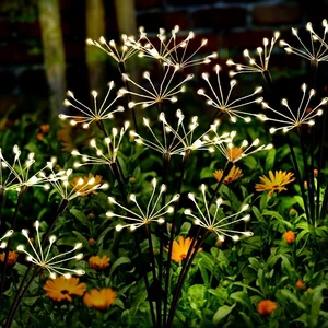 Kwaiffeo Solar Garden Lights 120 LED Decorative Firework Lights 2-Pack Warm Kwaiffeo Solar Garden Lights 120 LED Decorative Firework Lights 2-Pack Warm