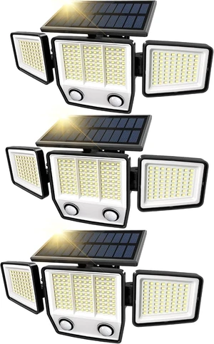 MDCMDCM Solar Motion Sensor Outdoor Lights Waterproof - 3000LM 3 Modes Security Lights Outdoor 270° Illumination IP65 LED Solar Flood Wall Light for Garden Yard Patio Pathway MDCMDCM Solar Motion Sensor Outdoor Lights Waterproof - 3000LM 3 Modes Security Lights Outdoor 270° Illumination IP65 LED Solar Flood Wall Light for Garden Yard Patio Pathway