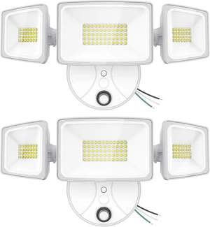 Onforu 70W LED Dusk to Dawn Outdoor Lighting,2 Packs 7000LM Exterior Flood Lights,IP65 Waterproof Outdoor 3 Adjustable Heads Photocell White Lights Fixture,6500K Daylight White Floodlights(White) Onforu 70W LED Dusk to Dawn Outdoor Lighting,2 Packs 7000LM Exterior Flood Lights,IP65 Waterproof Outdoor 3 Adjustable Heads Photocell White Lights Fixture,6500K Daylight White Floodlights(White)
