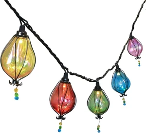 Vigdur Outdoor String Lights, 10FT Multicolor Patio String Lights Plug-in