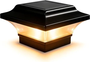 Classy Caps 2x2 Imperial Solar Post Cap - Fits 2"x2", 2.25"x2.25", & 2.5"x2.5" Deck & Fence Posts - Black Cast Aluminum - Warm/Cool Light Color Modes Classy Caps 2x2 Imperial Solar Post Cap - Fits 2"x2", 2.25"x2.25", & 2.5"x2.5" Deck & Fence Posts - Black Cast Aluminum - Warm/Cool Light Color Modes