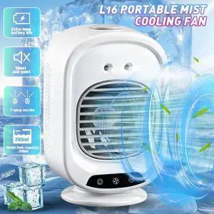 3 Speed Air Cooler Mini Desktop Rechargeable Smart Ice Mist Humidifier for Home 3 Speed Air Cooler Mini Desktop Rechargeable Smart Ice Mist Humidifier for Home