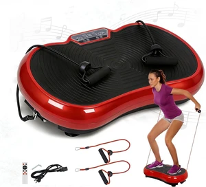 SUPER DEAL Pro Vibration Plate Exercise Machine - Whole Body Workout Vibration Fitness Platform Fit Massage Workout Trainer w/Loop Bands + Bluetooth + Remote, 99 Levels SUPER DEAL Pro Vibration Plate Exercise Machine - Whole Body Workout Vibration Fitness Platform Fit Massage Workout Trainer w/Loop Bands + Bluetooth + Remote, 99 Levels
