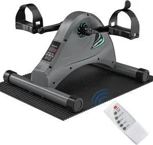 LUBBYGIM Mini Exercise Bike, Under Desk Bike Pedal Exerciser for Seniors & Physical Therapy, Electric Motorized Foot Pedal Machine for Arm and Leg Fitness, 6 Speed Levels LUBBYGIM Mini Exercise Bike, Under Desk Bike Pedal Exerciser for Seniors & Physical Therapy, Electric Motorized Foot Pedal Machine for Arm and Leg Fitness, 6 Speed Levels