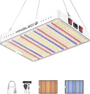 Kingled KP2000 LED Grow Light, Full Spectrum Grow Lights with Veg Bloom Mode, High PPDF for 3x3 Ft Coverage, Indoor Hydroponic Grow Tent Light for Seedling to Flowering Kingled KP2000 LED Grow Light, Full Spectrum Grow Lights with Veg Bloom Mode, High PPDF for 3x3 Ft Coverage, Indoor Hydroponic Grow Tent Light for Seedling to Flowering