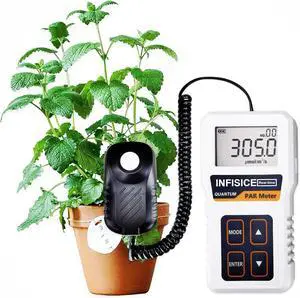 Grow Light Meter for Plants PAR Meter with Accurate PPFD Measurement, 400700nm Light Tester for Indoor Plants, Hydroponics & Greenhouse (Not Waterproof) Grow Light Meter for Plants PAR Meter with Accurate PPFD Measurement, 400700nm Light Tester for Indoor Plants, Hydroponics & Greenhouse (Not Waterproof)