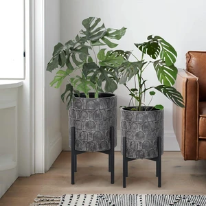 Planters for Indoor Plants, Set of 2 Modern Planter with Stand Planters for Indoor Plants, Set of 2 Modern Planter with Stand