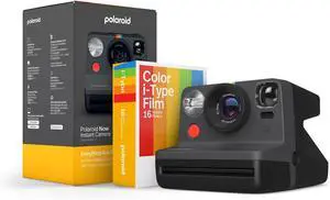 Polaroid Now 2nd Generation I-Type Instant Camera + Film Bundle - Now Black Camera + 16 Color Photos (6248)- Black | 16 Color Photos (6248) Polaroid Now 2nd Generation I-Type Instant Camera + Film Bundle - Now Black Camera + 16 Color Photos (6248)- Black | 16 Color Photos (6248)