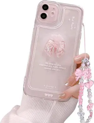 Ownest Compatible for iPhone 12 Cute 3D Pink Bowknot Slim Clear Aesthetic Design Women Teen Girls Camera Lens Protection Phone Cases Cover Ownest Compatible for iPhone 12 Cute 3D Pink Bowknot Slim Clear Aesthetic Design Women Teen Girls Camera Lens Protection Phone Cases Cover