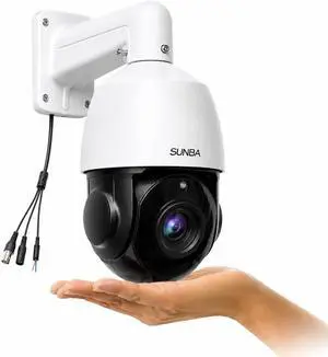 SUNBA Outdoor PTZ Analog Camera, 22X Optical Zoom, 960H CCTV Security Dome Camera, up to 328ft Night Vision with RS485 Control (405-22X) SUNBA Outdoor PTZ Analog Camera, 22X Optical Zoom, 960H CCTV Security Dome Camera, up to 328ft Night Vision with RS485 Control (405-22X)
