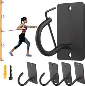Resistance Band Wall Anchors Mount 5 Set with Lock, Gym Workout Band Heavy Duty Steel Wall Hook Bracket Rack for Home Office Training Strength Exercise Stretching Storage Resistance Band Wall Anchors Mount 5 Set with Lock, Gym Workout Band Heavy Duty Steel Wall Hook Bracket Rack for Home Office Training Strength Exercise Stretching Storage