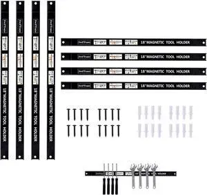 Magnetic Tool Holder 18 Inch 8 Pack Heavy Duty Magnet Tool Bar Strip Rack Wall Mount Magnetic Tool Holder 18 Inch 8 Pack Heavy Duty Magnet Tool Bar Strip Rack Wall Mount