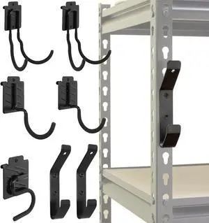 Wallmaster Boltless Shelving Hooks for 1.5 inch Keyhole Shelving Unit 7 Pcs Wallmaster Boltless Shelving Hooks for 1.5 inch Keyhole Shelving Unit 7 Pcs
