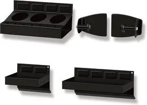 C&T 4-Piece Magnetic Toolbox Shelf, Tray and Holder Set, Magnetic Toolbox Tray Set, Tool Box for Cabinet Side Shelf Storage Van Workshop, Tool Organization and Storage C&T 4-Piece Magnetic Toolbox Shelf, Tray and Holder Set, Magnetic Toolbox Tray Set, Tool Box for Cabinet Side Shelf Storage Van Workshop, Tool Organization and Storage