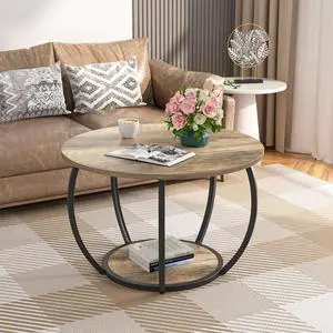 GreenForest Small Round Coffee Table Living Room GreenForest Small Round Coffee Table Living Room