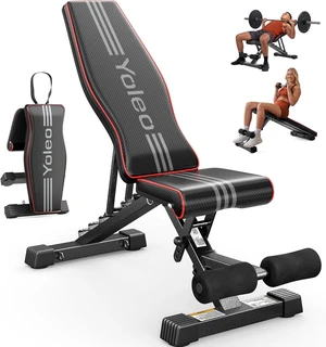 YOLEO Adjustable Weight Bench, ASTM-Certified 827LBS YOLEO Adjustable Weight Bench, ASTM-Certified 827LBS