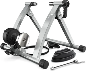 Sportneer Bike Trainer - Magnetic Indoor Cycling Trainer Stand for 26-28" & 700C Wheels, 6 Resistance Levels Stationary Bike Stand with Quick Release Lever & Front Wheel Riser Block Sportneer Bike Trainer - Magnetic Indoor Cycling Trainer Stand for 26-28" & 700C Wheels, 6 Resistance Levels Stationary Bike Stand with Quick Release Lever & Front Wheel Riser Block