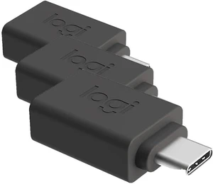 Logitech USB-C to USB-A Adapter (Pack of 3) Logitech USB-C to USB-A Adapter (Pack of 3)