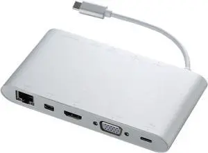 ELECOM Docking Station USB-c Hub Power delivery Compatible DST-C01SV (Japan Import) ELECOM Docking Station USB-c Hub Power delivery Compatible DST-C01SV (Japan Import)