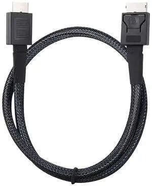 1M 0.5M Oculink SFF8611 Data Extension Cable S-AS Cable 24Gbps SFF-8611 to SFF-8611/8639 Server Data Transfer Line(0.5m) 1M 0.5M Oculink SFF8611 Data Extension Cable S-AS Cable 24Gbps SFF-8611 to SFF-8611/8639 Server Data Transfer Line(0.5m)