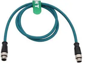 Sensor Ethernet Data Cable M12 D-Coded 4 Pin to 4 Pin for Keyence Sick Vision Camera Profinet EtherCat Automation Network CAT5e Flexible Shield Waterproof 15M Sensor Ethernet Data Cable M12 D-Coded 4 Pin to 4 Pin for Keyence Sick Vision Camera Profinet EtherCat Automation Network CAT5e Flexible Shield Waterproof 15M
