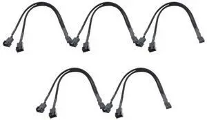 5-1PCS 4-pin Y-Type Splitter Cable 4-pin PWM Female to 3/4-pin Computer Motherboard CPU Fan PC case Fan Extension Adapter Cable(5PCS) 5-1PCS 4-pin Y-Type Splitter Cable 4-pin PWM Female to 3/4-pin Computer Motherboard CPU Fan PC case Fan Extension Adapter Cable(5PCS)