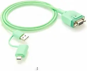 USB Type-A Type/C to RS232 Serial Adapter Cable with Chip, USB-A USB-C to RS232 DB9 Female Serial Port Converter Cable USB Type-A Type/C to RS232 Serial Adapter Cable with Chip, USB-A USB-C to RS232 DB9 Female Serial Port Converter Cable
