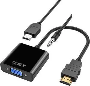 Wen ST HDMI-Compatible to Cable Converter with Audio Power Supply Adapter FHD 1080P(White Audio) Wen ST HDMI-Compatible to Cable Converter with Audio Power Supply Adapter FHD 1080P(White Audio)