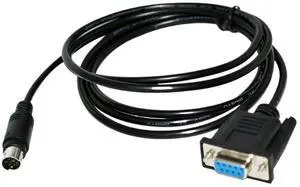 DB9 D-SUB 9PIN Femal to din 8p md8 Male Connector Serial CABE for LX5 Series PLC(5M) DB9 D-SUB 9PIN Femal to din 8p md8 Male Connector Serial CABE for LX5 Series PLC(5M)