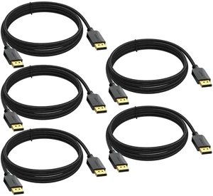 DisplayPort to DisplayPort Video Cable 10ft, 5 Pack DisplayPort to DisplayPort Video Cable 10ft, 5 Pack