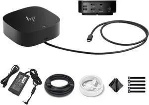 HP USB-C G5 Dock - 5YH26AV#ABB / 5TW10UT#ABA Multiport Docking Station for Both USB-C and Thunderbolt Laptops, Dual Monitor, Notebooks - w/ 120W Power Adapter, HDMI Cable & Type-C Cable (Rennewed) HP USB-C G5 Dock - 5YH26AV#ABB / 5TW10UT#ABA Multiport Docking Station for Both USB-C and Thunderbolt Laptops, Dual Monitor, Notebooks - w/ 120W Power Adapter, HDMI Cable & Type-C Cable (Rennewed)