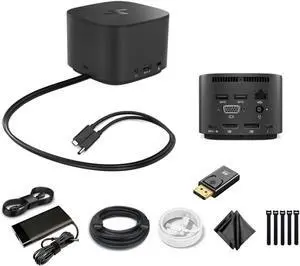 Genuine HP Thunderbolt Dock 230W G2 with Combo Cable 2UK38AAR 2UK38AA 2UK38AAR#ABB 3TR87AA#ABA 3TR87UT#ABA TB Dock G2 Docking Station w/ 230W Power Supply, HDMI Cable, USB C Cable, DP to HDMI Adapter Genuine HP Thunderbolt Dock 230W G2 with Combo Cable 2UK38AAR 2UK38AA 2UK38AAR#ABB 3TR87AA#ABA 3TR87UT#ABA TB Dock G2 Docking Station w/ 230W Power Supply, HDMI Cable, USB C Cable, DP to HDMI Adapter