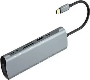 Yoidesu 12 in 1 USB C Docking Station, USB Hubs with 4K VGA, Gigabit Ethernet, PD 3.0, Card Reader, for Multiple Devices Yoidesu 12 in 1 USB C Docking Station, USB Hubs with 4K VGA, Gigabit Ethernet, PD 3.0, Card Reader, for Multiple Devices