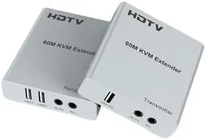 HDMI KVM 60m Extender - KVM Switch/Distributor, USB Keyboard Mouse Sync 2-in-2 Controller, HDMI Host Recorder Network Cable Extender 1080P 60Hz DNF Game Control Synchronizer HDMI KVM 60m Extender - KVM Switch/Distributor, USB Keyboard Mouse Sync 2-in-2 Controller, HDMI Host Recorder Network Cable Extender 1080P 60Hz DNF Game Control Synchronizer