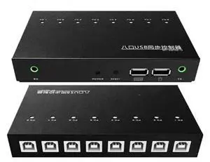 8/16 Ports KVM Switch/Distributor - USB Keyboard Mouse Sync Controller, DNF Game Control Synchronizer, for Game Tudios, Security/Stock Market Surveillance, Offices(8 Port) 8/16 Ports KVM Switch/Distributor - USB Keyboard Mouse Sync Controller, DNF Game Control Synchronizer, for Game Tudios, Security/Stock Market Surveillance, Offices(8 Port)