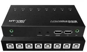 8 Port Port Smart Synchronizer - USB Keyboard Mouse Sync Controller, KVM Switch, Shell Plug and Play Sync Controller, Game Controller for Multiple PCs 8 Port Port Smart Synchronizer - USB Keyboard Mouse Sync Controller, KVM Switch, Shell Plug and Play Sync Controller, Game Controller for Multiple PCs