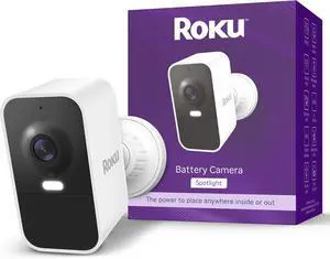 Roku Battery Camera for Home Security - New Weather-Resistant Indoor & Outdoor Wireless Camera & Pet Monitor with 1080p HD & Two-Way Audio - Rechargeable, Motion Detection & Wi-Fi Roku Battery Camera for Home Security - New Weather-Resistant Indoor & Outdoor Wireless Camera & Pet Monitor with 1080p HD & Two-Way Audio - Rechargeable, Motion Detection & Wi-Fi