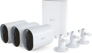 Pro XL Wireless Security Camera 2K HDR 3 Cameras, White Pro XL Wireless Security Camera 2K HDR 3 Cameras, White